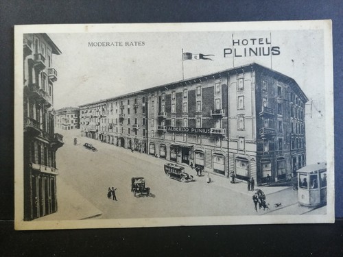 Cartolina milano hotel plinius - cartolina,