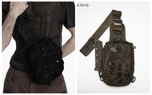 Borsa tracolla punk rave - a,