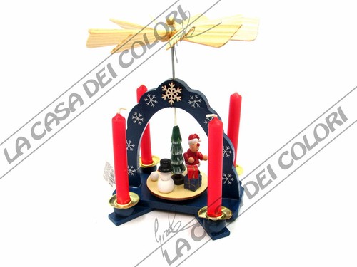 Giostra legno babbo natale - legno,