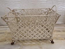 Cestino In Ferro Portafiori