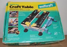 Wolfcraft Quick Jaw Craft Table # 6162 nuovo in scatola aperta panca piano legno morsetto