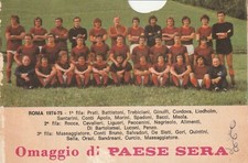 CAMPIONATO DI CALCIO 1974/75 - ROMA (SQUADRA COMPLETA) - CALENDARIO COMPLETO