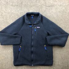 Giacca Patagonia uomo blu medio retrò pile pile full zip Polartec full zip *