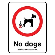 Insegna o Adesivo No Dogs