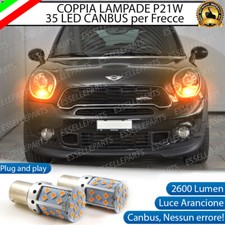 COPPIA LAMPADE FRECCE A LED ANTERIORI MINI COUNTRYMAN R60 P21W CANBUS