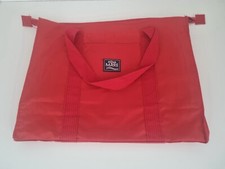 Borsa mare da viaggio Aqua di Mare da spalla tinta unita rossa in nylon con zip