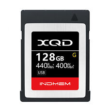 Scheda di memoria INDMEM 128GB XQD (leggere fino a 440MB/s) con software di salvataggio file
