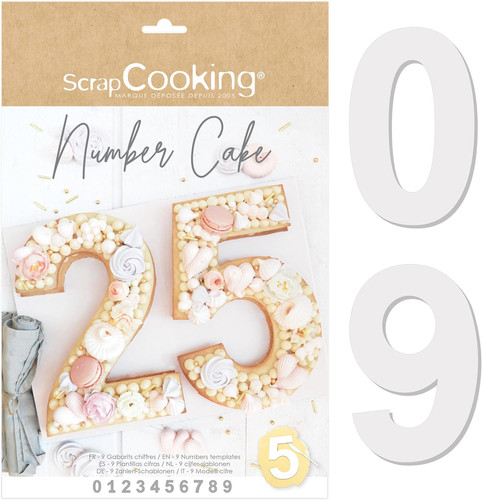 Kit stampo torta numeri 0 - stampo,