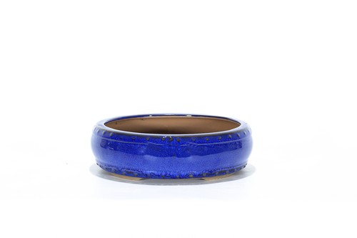 Vaso bonsai smaltato tondo - , cm