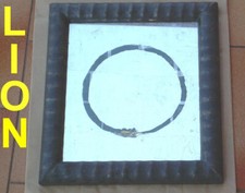 ALESSANDRO LION – QUADRO MASSONICO REALIZZATO IN ORO SU FOGLIA D’ARGENTO anni 80