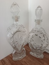 Coppia di bottiglie decorative