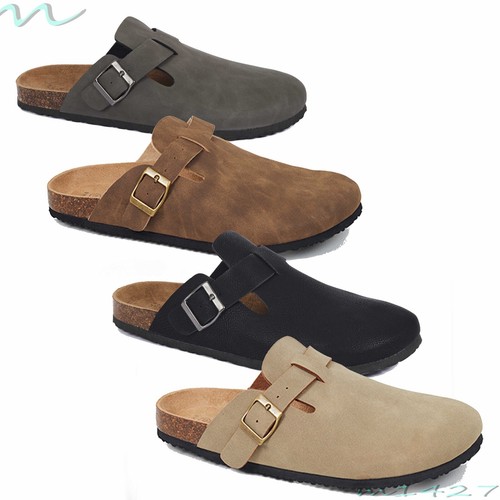 Sandali uomo mule neri - sandali, faux