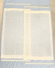 Tenda artigianale per finestra doppia anta per camera soggiorno (leggi)