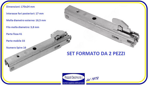 Set cerniera molla porta - set, pz
