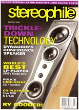 Stereophile Vol.26 No.3, March 2003: Dynaudio Confidence loudspeaker | SME 30/2