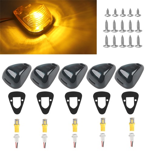 5pcs smoked lens led - smoked, cab