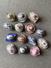 set 14 miniature in porcellana