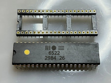 ✅ SET MOS 6522 + HOLE DIP VIA IC COMMODORE VIC-20 1541/APPLE III ORIC-1 ACORN ✅