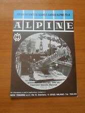 1970 FRESA ROTANTE DI SCAVO E CARICO ALPINE F6-A LAVORI STRADALI  PUBBLICITA 