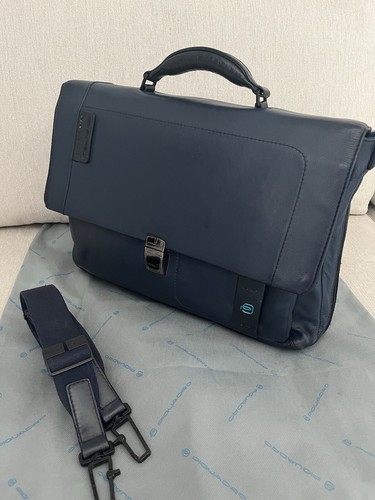 Borsa piquadro pelle blu - borsa,