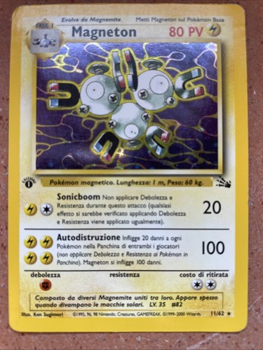 Carta pokemon magneton 62 - pokemon, 11/62