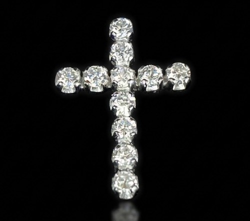 Croce oro bianco - croce, e