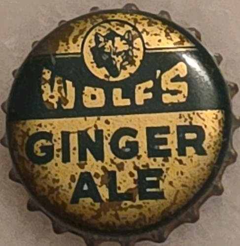 Vintage wolf ginger ale - ginger,
