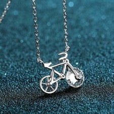 Ciondolo bicicletta moissanite