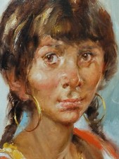 OPERA A OLIO SU TELA AUTENTICO