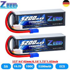 2x Zeee 18.5V 5S batteria Lipo 100C 5200mAh EC5 per RC camion auto aereo Heli Boat