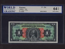 Panama: P-22s, 1 Balboa, 1941