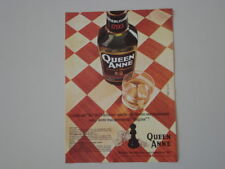 advertising Pubblicità 1972 SCOTCH WHISKY QUEEN ANNE