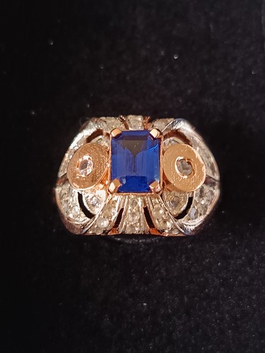 Anello oro rosa argento - in,