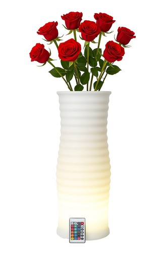 Techly vaso luminoso led - luminoso, rgb
