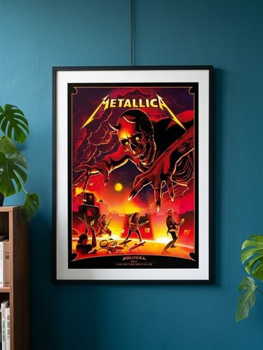 Poster metallica live - live, in