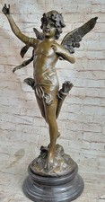 Love Angelo Amanti Valentine Cherubino Fairy Bronzo Statua Scultura Statuina