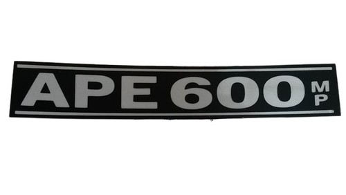 Targhetta anteriore ape 600 - mp,