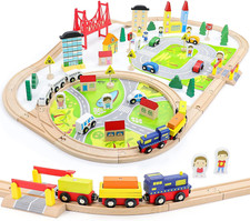 Pista Macchinine Trenino Legno