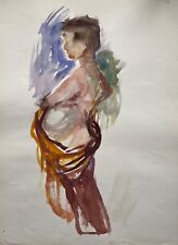 Acquerello Figura Femminile In