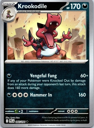 Krookodile reverse holo non - reverse,