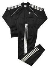Adidas Adicolor Superstar SST Tracksuit Black Men Size M Tuta Uomo Jacket Pants