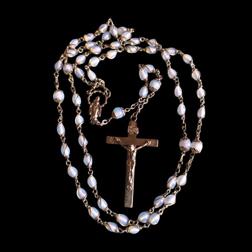 Collana catena rosario perline