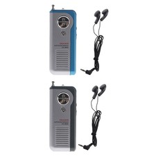 BATTERIA AA MINI TASCABILE RADIOLINA FM ANTENNA CUFFIE SPEAKER ESTERNO TASCA en