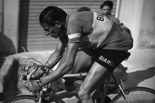 Fausto coppi action - coppi,