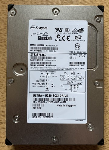 Seagate st336753 gb hdd - 36,
