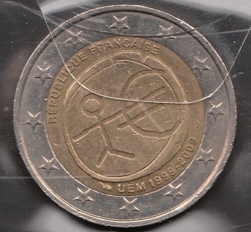 E009 moneta coin francia 2 - coin,
