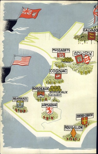 1947 mini poster vino francese - mini,
