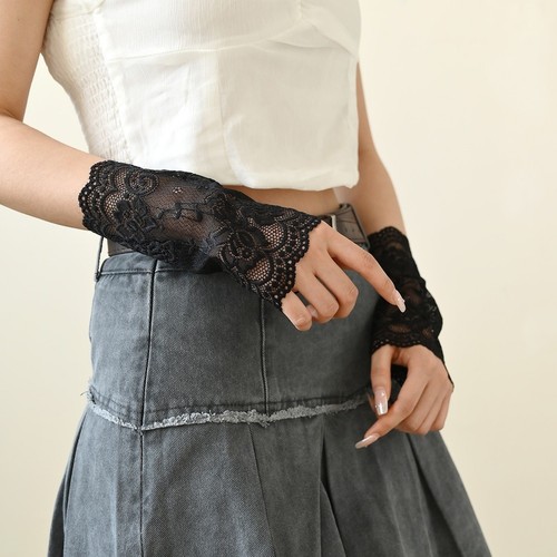 Guanti dita pizzo donna - guanti, in