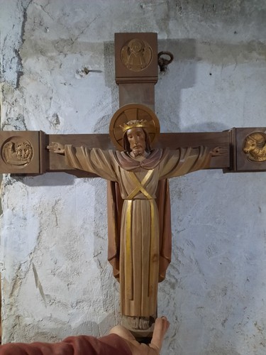 Crocifisso cristo legno - re,