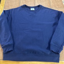 Felpa girocollo blu vintage